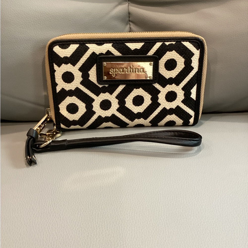 Spartina 449 Cream and Gold Wallet/Wristlet
